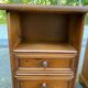 2 tables de chevet en pin massif style Louis XIV