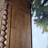 Large solid oak library