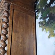 Large solid oak library