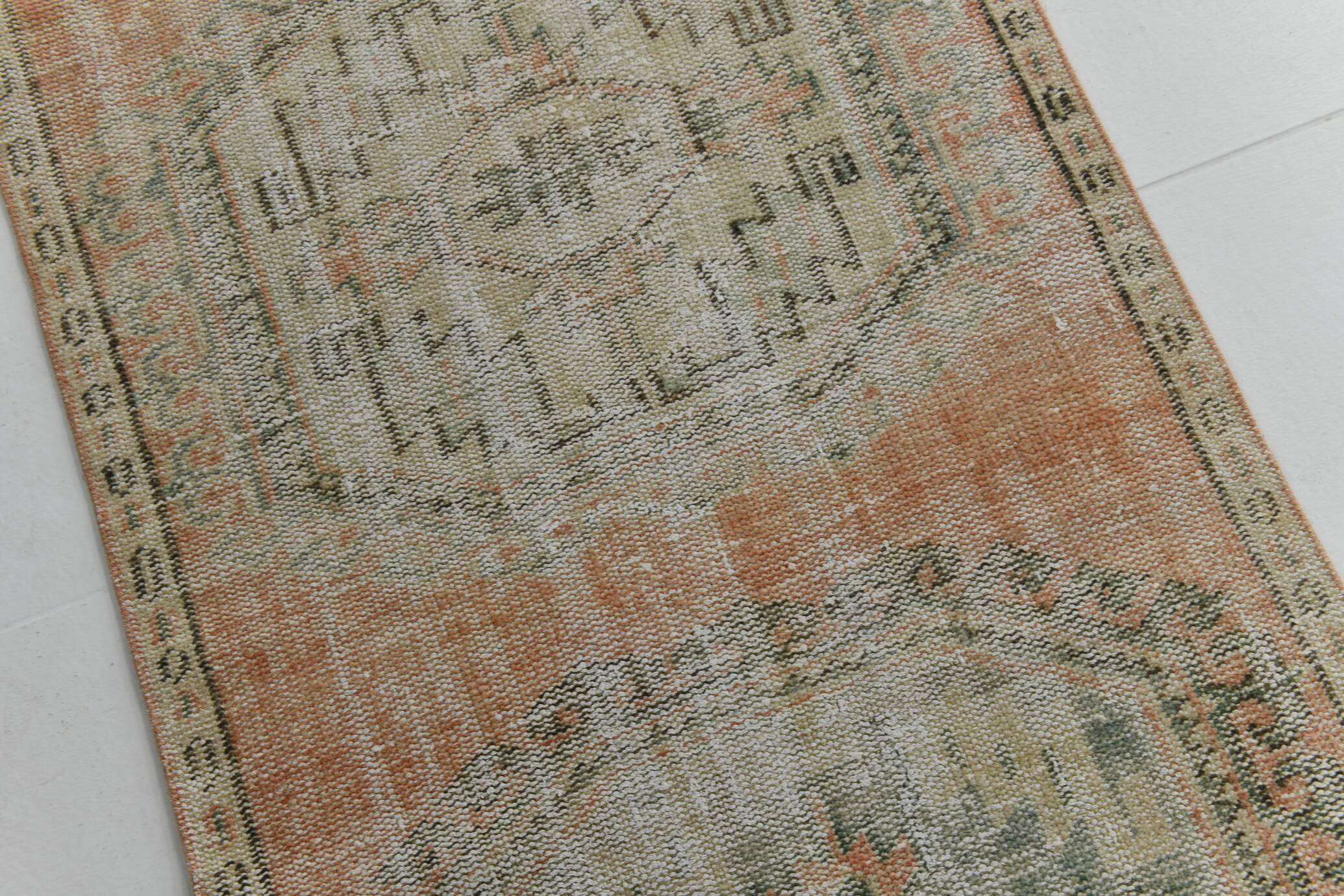 3x10 57s Antique Vintage Runner Rug, 91x318Cm