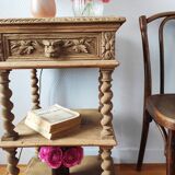 Old solid oak console Louis XIII style