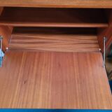 Teak-plated writing desk, 70s