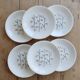 6 vintage flat plates from Gien, model Marie-Claire.