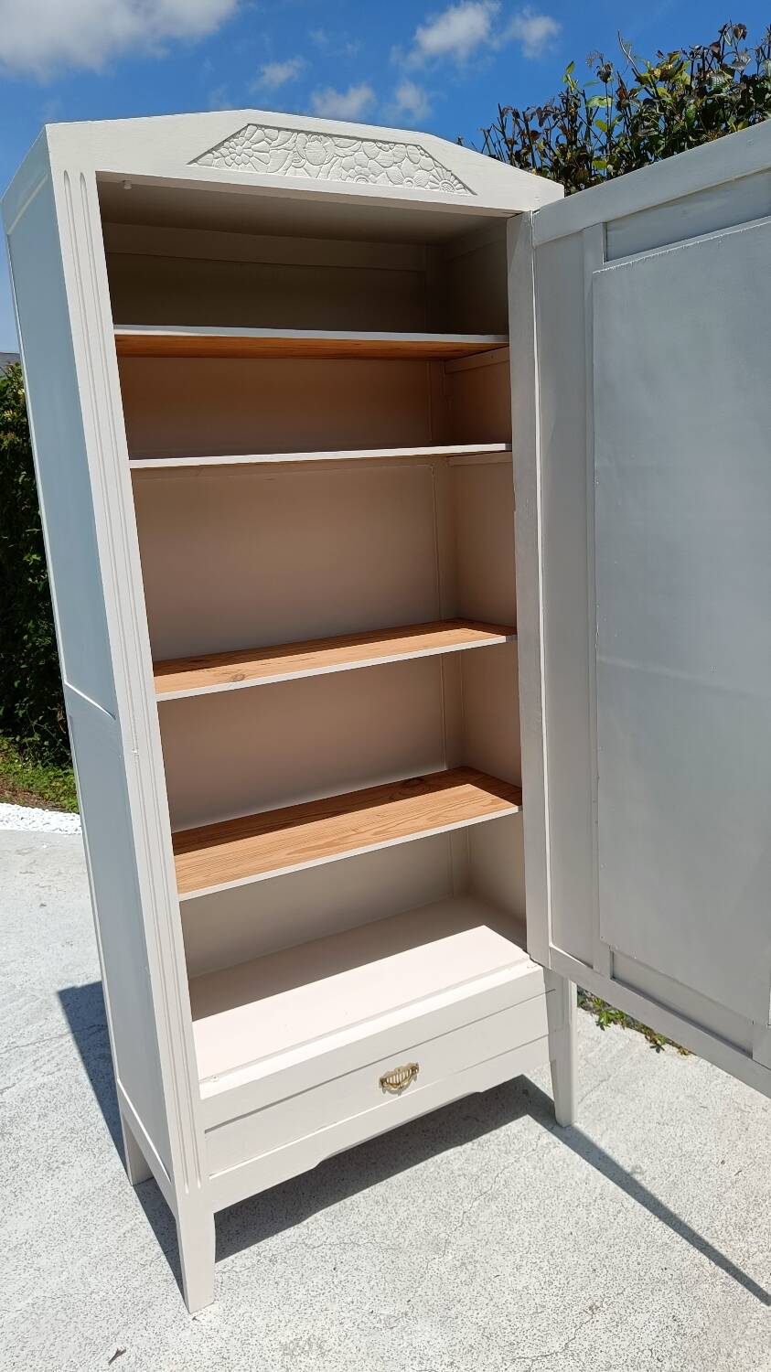 White art deco Parisian wardrobe