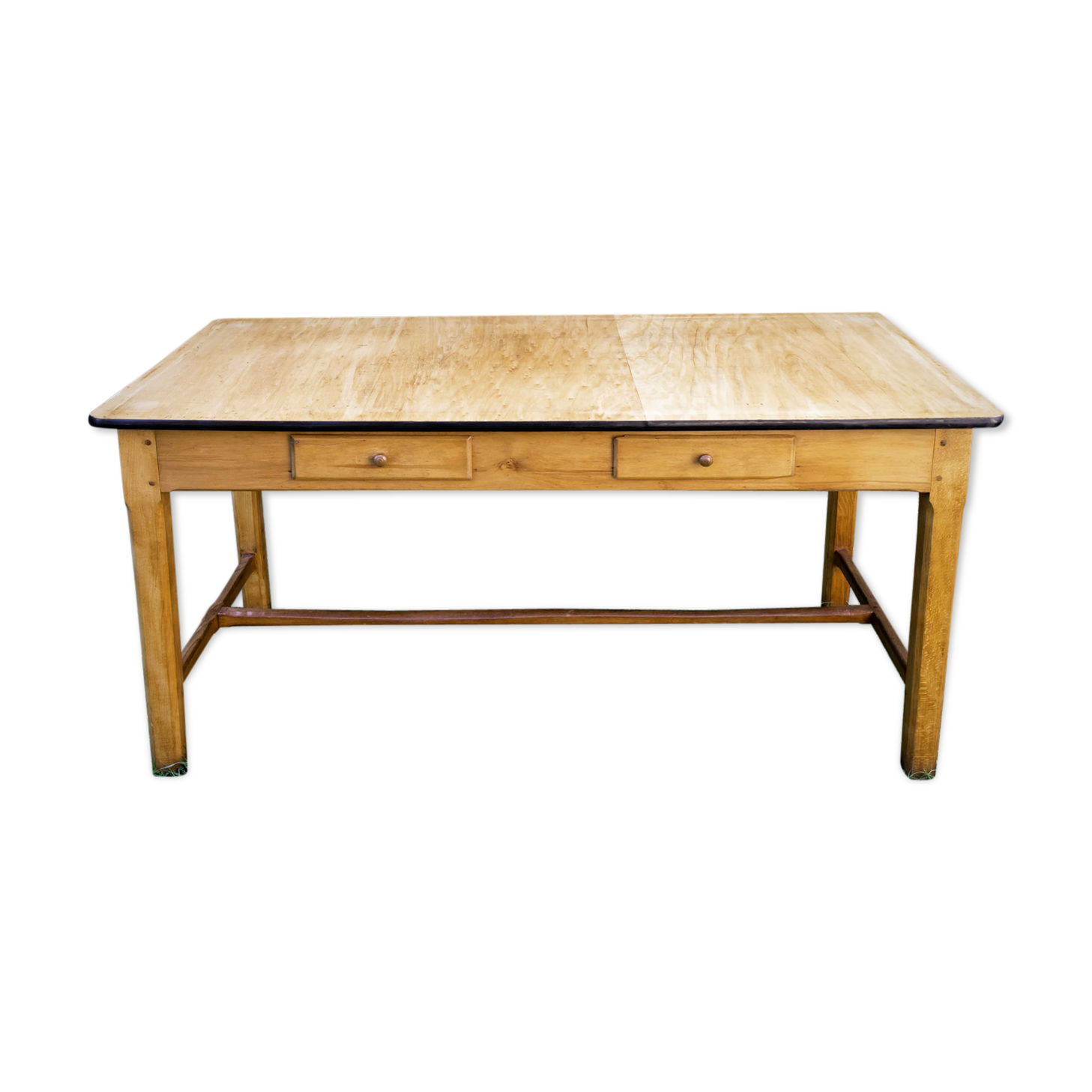 Large farm table year 50, 6 drawers