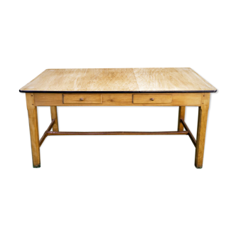 Large farm table year 50, 6 drawers