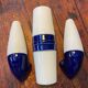 Set of 3 vintage ceramic bathroom lamps from Ifö of Sweden