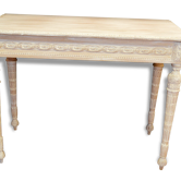 Console style louis XVI in patinated wood