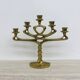 Mid-century large brutalist solid bronze candleholder, 1970s