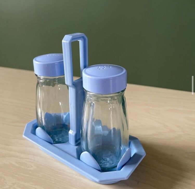 Vintage salt shaker and pepper shaker