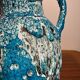 Vallauris ceramic pitcher blue lava 60s