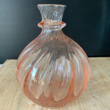 Pink glass decanter