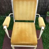 Armchair Ardus in lacquered metal.