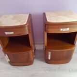 Pair of art deco bedside tables