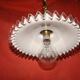 suspension in white opaline from the early 20th century