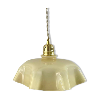 Suspension en opaline beige