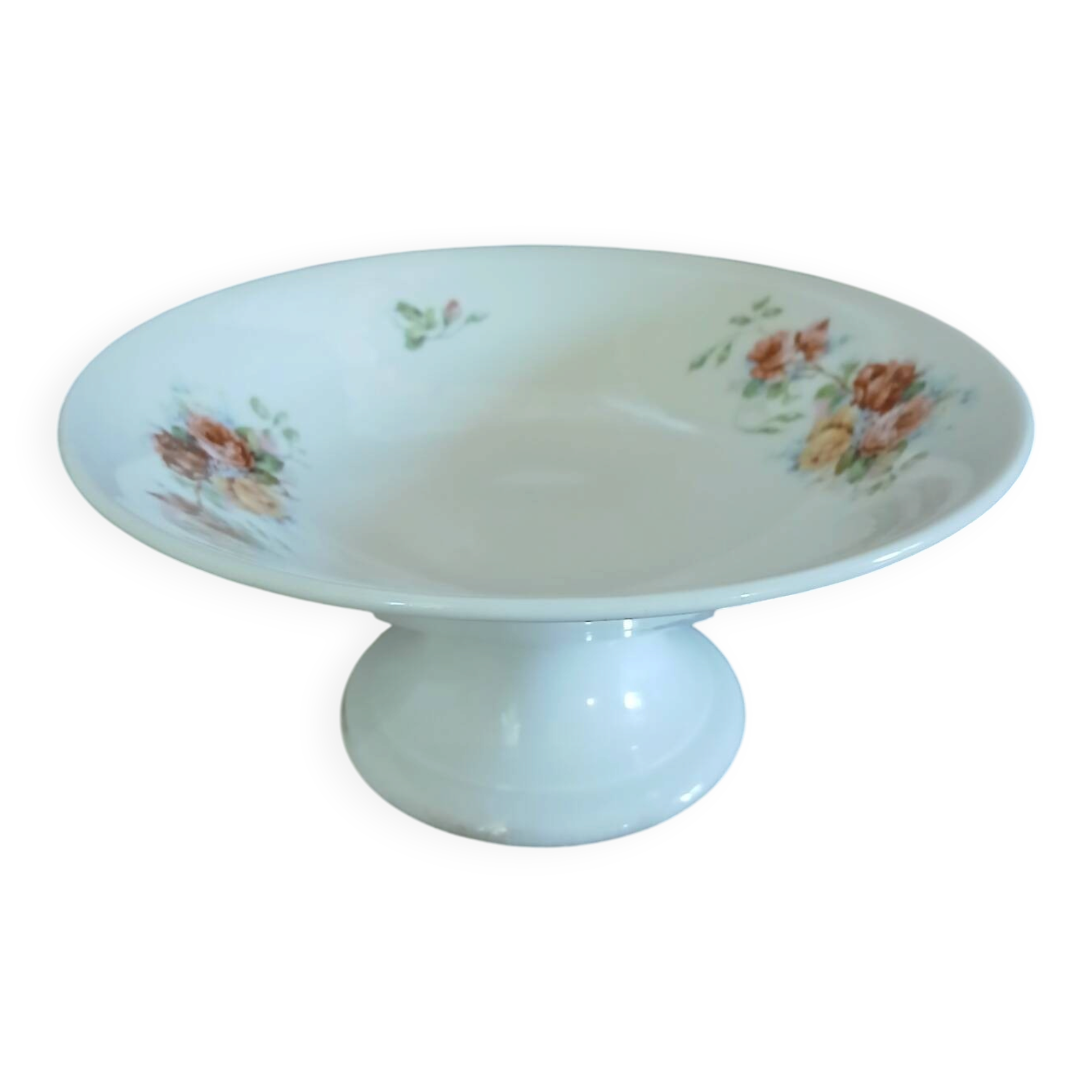 Antique Digoin compote dish