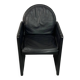 Mid-Century Bulo Belgium Armchair in Black Leather – Postmodern / Memphis