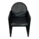 Mid-Century Bulo Belgium Armchair in Black Leather – Postmodern / Memphis