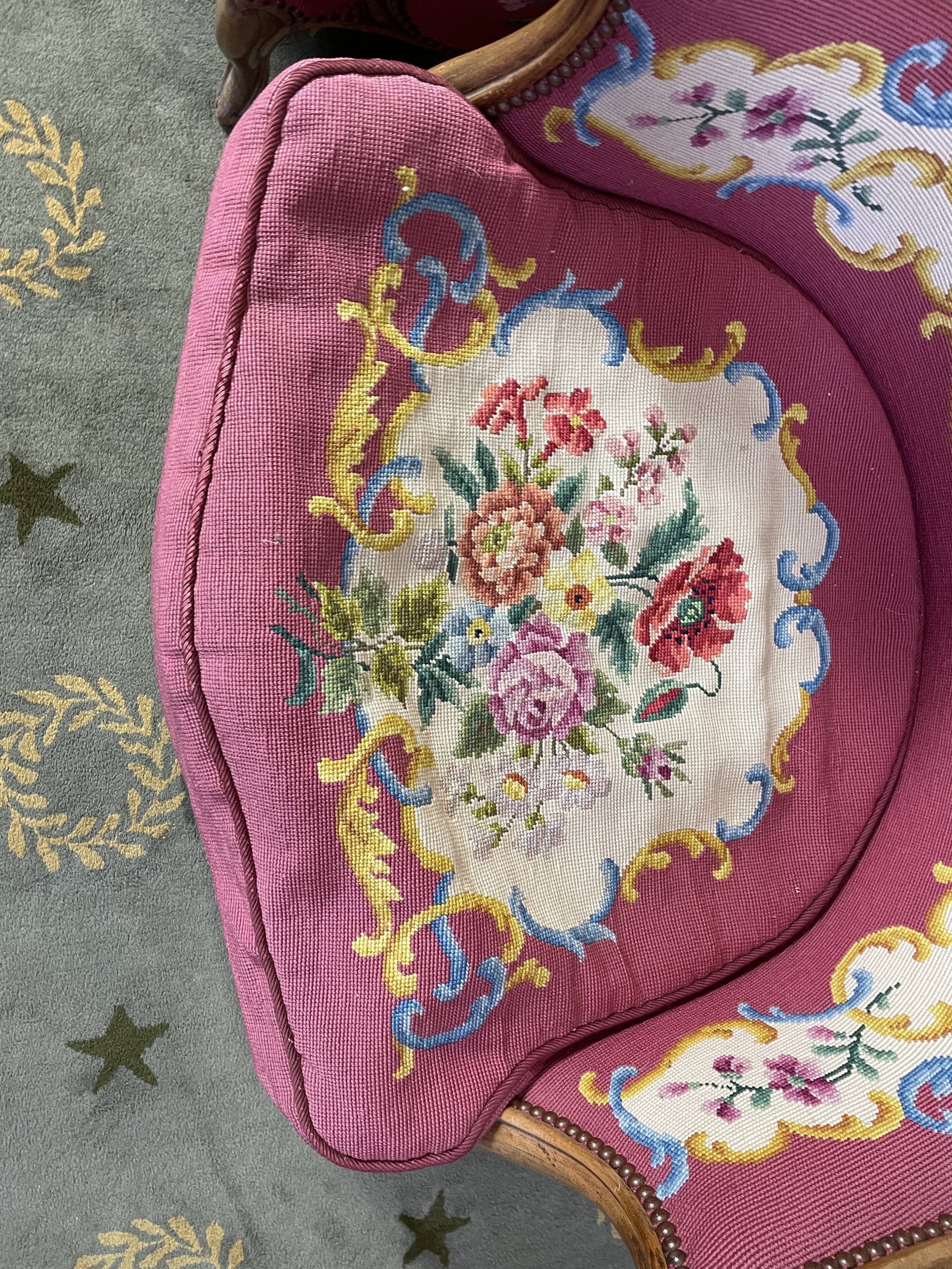 Pair of armchairs Louis XV style