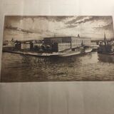 Engraving port of Stockholm