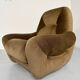 Lot of 2 cosy fabric armchairs, French design, vintage 1970s.
