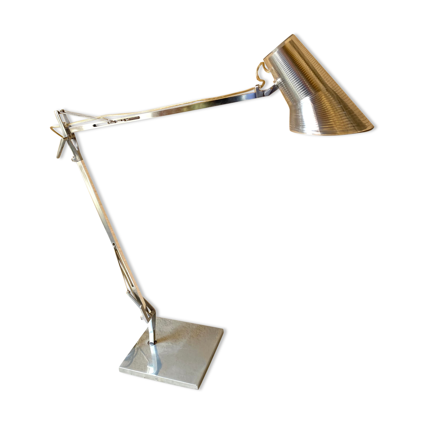 Kelvin T Flos design Antonio Citterio chrome aluminium desk lamp
