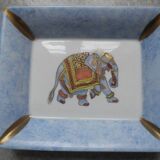 Antique Limoges porcelain ashtray, La Seynie vintage decor