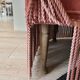 Old rose velvet armchair