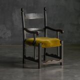 Rustic Folk Art Armchair, France, 19th Century