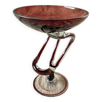 Decorative blown glass cup