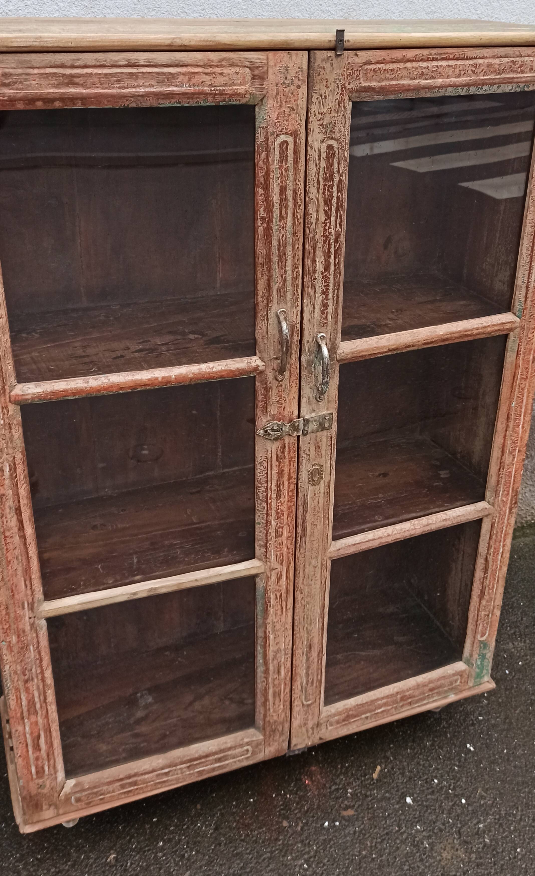 Old glass cabinet