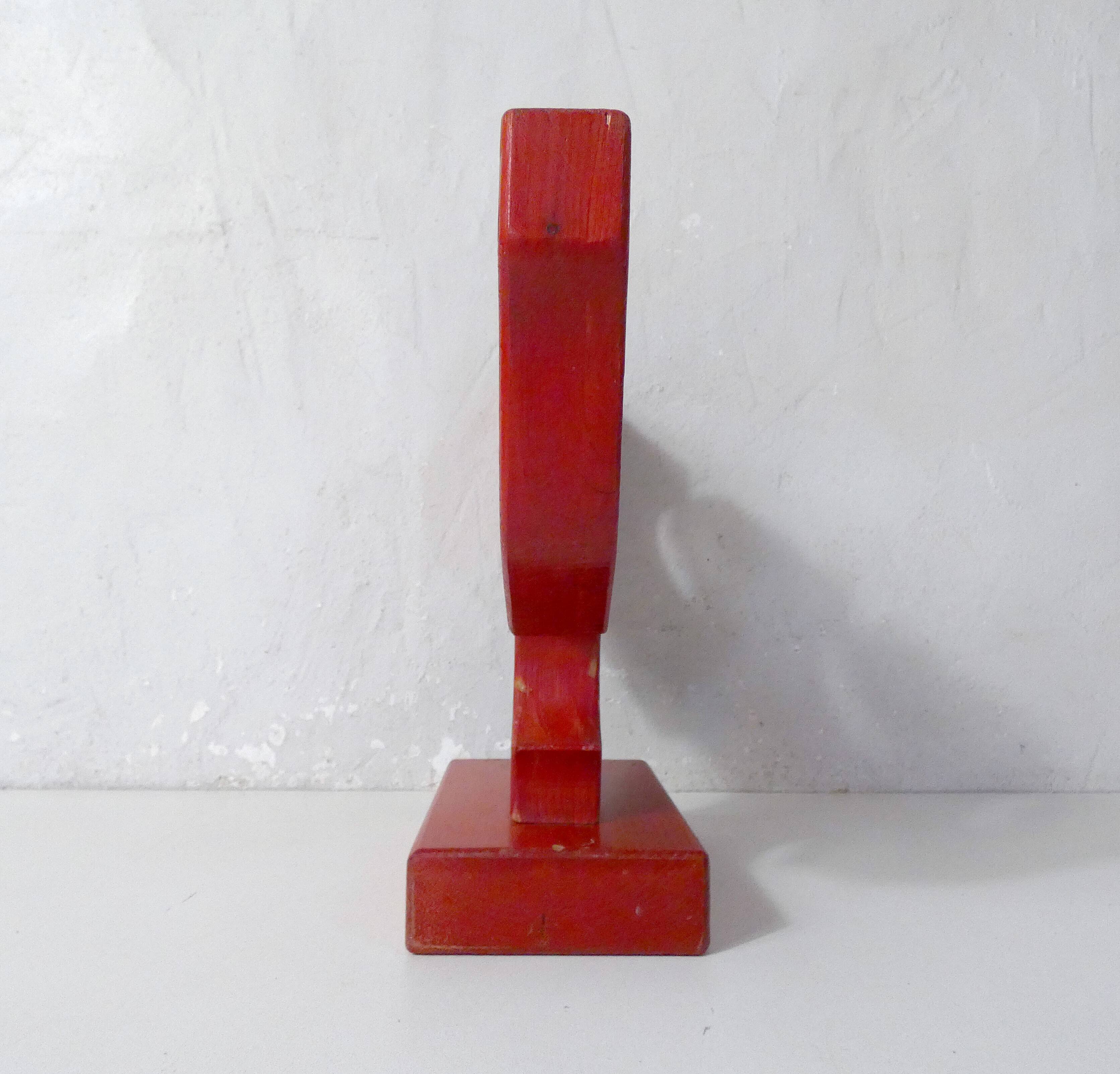 vintage painted wooden candlestick Scandinavian style