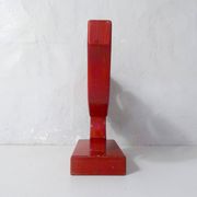 vintage painted wooden candlestick Scandinavian style