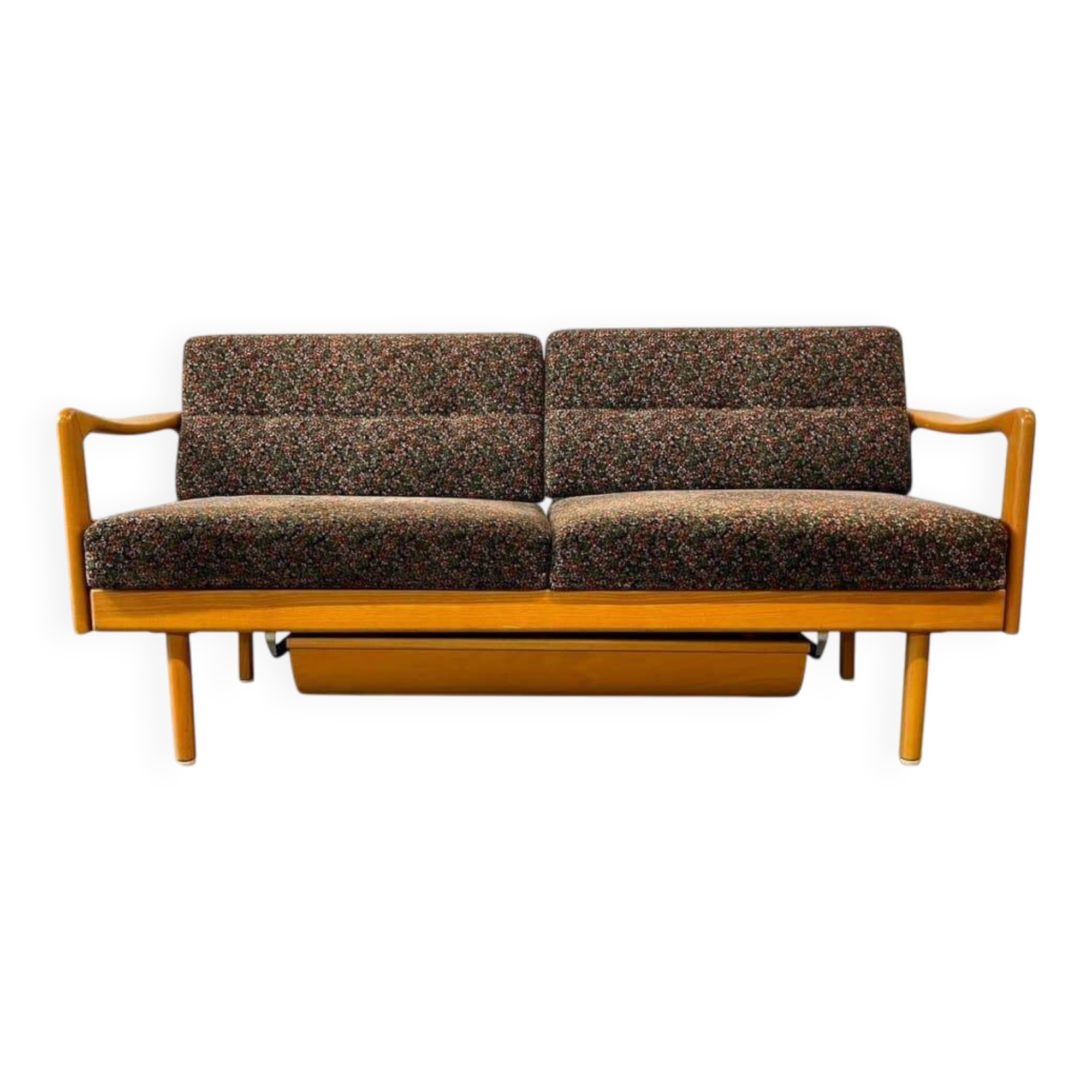 Lit de jour/fauteuil/canapé vintage en bois KNOLL
