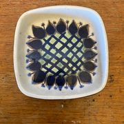 Antique Royal Copenhagen Ceramic Painted White Blue Vintage Empty Pocket