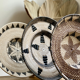 Round ethnic Balinese rattan tray