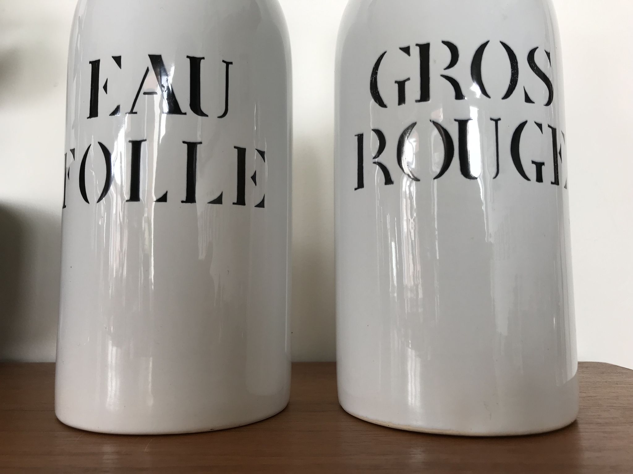 Paire de bouteilles