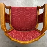 Art Deco office chair in walnut