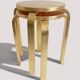 1990s IKEA Frosta Stools in the Style of Alvar Aalto, Gold Leaf Covered