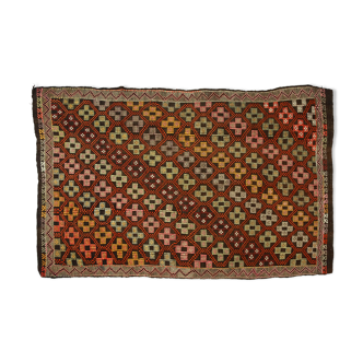 Anatolian handmade kilim rug 230 cm x 150 cm