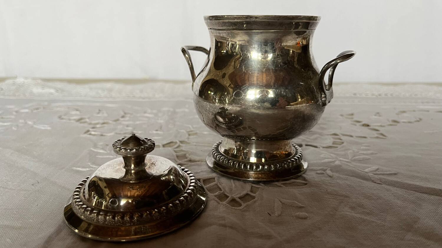 Old silver metal tea/coffee service
