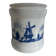 Opaline tobacco jar in Dutch milk glass / Cigar cabinet, Willem II Cigar Factories Valkenswaard Holland