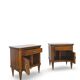 Pair of Italian bedside tables from the mid-20th century.