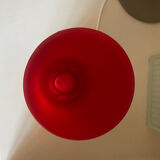 Lamp cylinder tube in vintage red glass