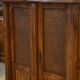 Brutalist Aranjou wardrobe in elm 1960s
