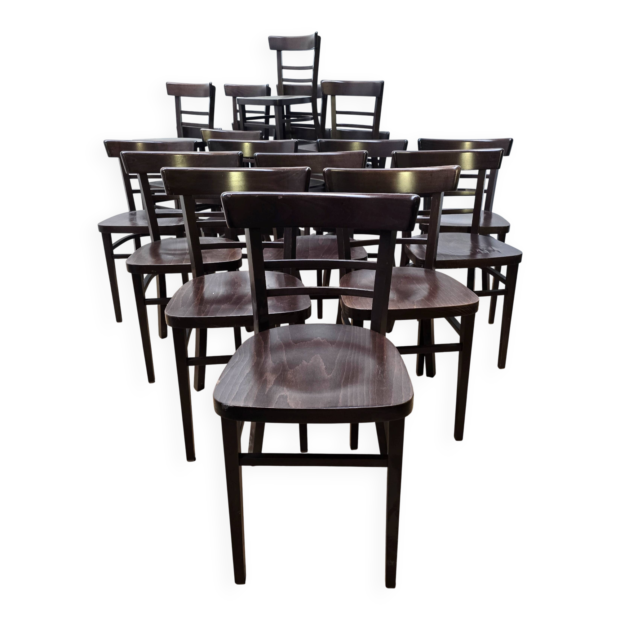 Set of 20 bistro chairs