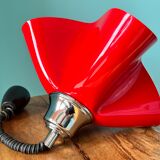 Ceiling pendant lamp / vintage and retro ceiling lamp / 1970s / red colour