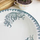 Grand plat creux « Iris «  Terre de fer Saladier