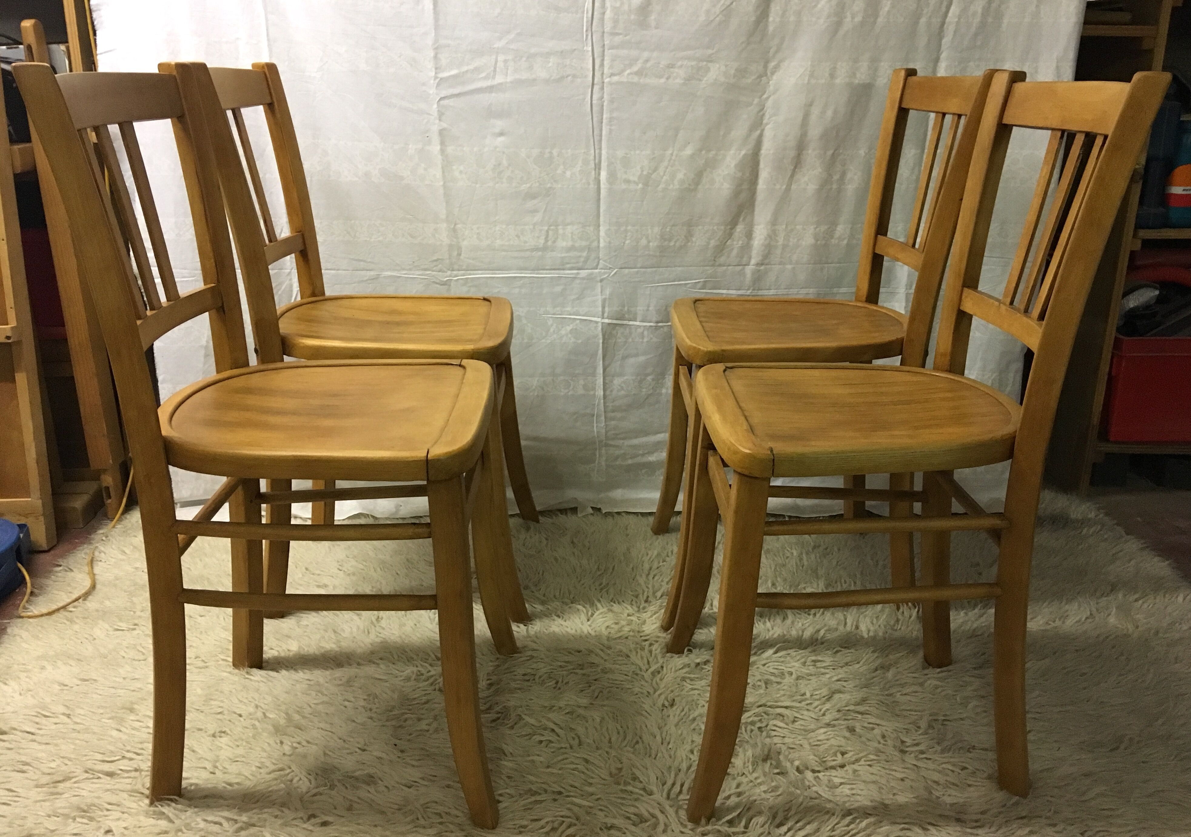 Set of 4 chairs Bistro Luterma 50 years